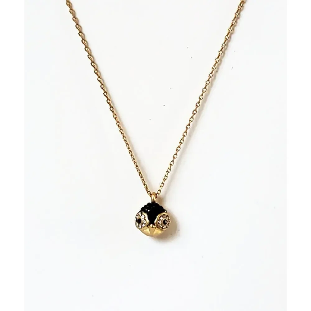 Kate Spade Dashing Beauty Penguin Pave Rhinestone Pendant Necklace 19